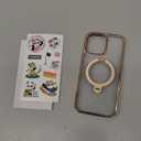 CASEKOO for iPhone 16 Pro Max Case Desert Titanium 360 Spin Magnetic Stand [Compatible with Magsafe][16FT Military Protection] Slim Polished Frame Titanium Alloy Sturdy Stand 6.9", Rose Gold