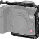 NEEWER Lumix GH6 Camera Cage, Aluminum Video Rig with HDMI Cable Clamp, NATO Rail, 1/4" 3/8" Threads, Cold Shoe, Arca Type QR Baseplate Compatible with Panasonic Lumix GH6 DJI RS3 Pro RSC2 RS2, CA055