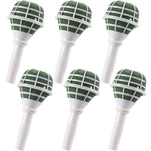 Juvale 6-Pack Foam Bouquet Holders, Ideal for Fresh Flowers, Wedding Decor, Floral Arrangements, and Gardening Projects, Wet Foam with Sturdy White Handheld Design (3.2x7x3.2 in)