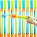 Water Gun for Kids, 10 Pack Pool Water Squirter Blaster, 35 ft Range Squirt Gun Bulk, Water Soaker Shooter for Summer Outdoor Game Pool Beach Party (15.7, Blue+green+orange)