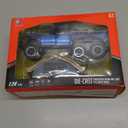 OANMYJJO Toy Trucks for Boys Age 4-7,Trucks for Kids F150 Diecast Truck,Model F150 Pickup Truck with Sightseeing Cabin,Pull Back Cars with Light and Sound,Trucks for Kids Ages 4-8Blue