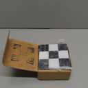 Checkered Marble Coasters  Set of 4 Aesthetic Black and White Stone Drink Coasters for Table, Kitchen Accessories, Checkered Home Decor and Modern Checkered Decor for Home