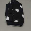 WDIRARA Women's Polka Dots Jeans Vintage Stretchy Straight Leg Denim Pants (26, Black)