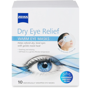 ZEISS Warm Eye Masks, 10 Count for Dry Eye Relief