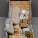 Sending Sunshine Gift, 11pcs Christmas Gifts Care Package Get Well Soon Gifts Basket for Friend Sister Her Mom with Inspirational Tumbler BlanketChristmas Gift, (Yellow)