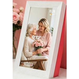 OTJ Frameo Digital Picture Frame 10.1" - 32GB WiFi Smart HD Touch Screen Photo Frame for Gifting & Home Display - Thickened & Sturdy, Share Pictures Instantly via App, Gift for Mom Dad Grandparents