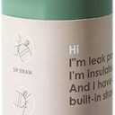 32 Oz Insulated Stainless Steel Water Bottle with Straw - Reusable Sports Bottle Suitable for Kids, School, Travel & Gym (green, 32Oz) (33.8 Ounces)