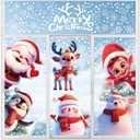 DERAYEE Christmas Window Decoration, Large Window Decoration, Snowflakes Window Decoration, 8 Pcs