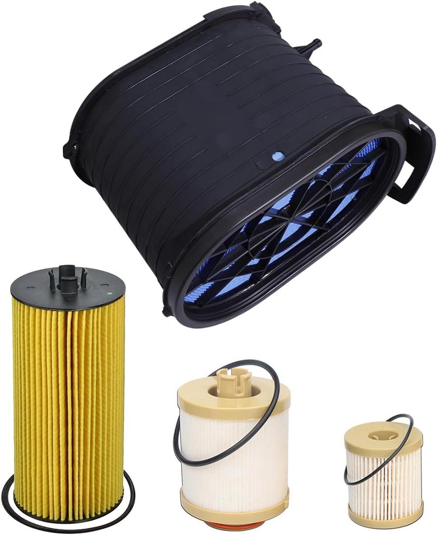 FA1778 FD4616 FL2016 6.0L Powerstroke Filter Kit Fits for 2003-2007 Ford F250 F350 F450 F550 Super Duty 6.0L 2003-2005 Excursion 6.0L Replace 3C3U-9601-BC 3C3Z-9601-BA FD-4604 FD-4616