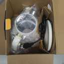 Hazel Quinn Retro Electric Kettle - 1.7 Liters / 57.5 Ounces Tea Kettle with Thermometer, All Stainless Steel, 1200 Watts Fast Boiling, BPA-free, Cordless, Automatic Shut Off - Pearl White