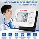 Blood Pressure Monitor for Home Use,Automatic Wrist Blood Pressure Monitor,FSA&HSA Adjustable Wrist Blood Pressure Cuff (5.3-8.5) 2*90 Memory Digital Blood Pressure Machine with Carrying Case