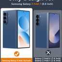 FNTCASE for Samsung Galaxy Z-Fold-7 Case: Military Grade Drop Protection Anti Yellowing Cell Phone Cover - Rugged Shockproof Protective Bumper Clear Phonecase