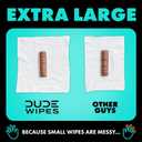 DUDE Wipes - Flushable Wipes - 3 Pack, 144 Wipes - Mint Chill Extra-Large Adult Wet Wipes - Vitamin-E, Aloe, Eucalyptus & Tea Tree Oils - Septic and Sewer Safe
