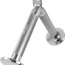 V-Shaped Bar Straight Rotating Bar Curl LAT Pull Down Bar D Handle Double D Row Handle LAT Pulldown Attachments Cable Machine Attachment for Home Gym