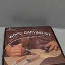 Wood Carving Kit, 32Pcs Wood Carving Tools with Storage Bag, Wood Whittling Knife Kit with 4pcs Templates & 11pcs Wood Carving Knives for Wood DIY Beginners