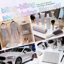 Bling Crystal AB Rhinestone Sheets Self Adhesive, 9.4x15.8 Inch Glitter Rhinestone Stickers Gems, Crystal Diamond Sticker for Car Craft DIY Decoration