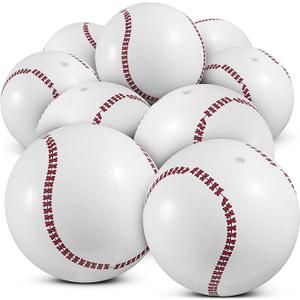 Bedwina Inflatable Baseball (Pack of 12) 16inch, Baseball Beach Balls for Themed Party Decorations & Birthday Decor  Pool Ball Toys Party Favors & Goodie Bags Favors for Kids, Boys and Girls