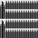 70 Pcs 2 oz Plastic Foam Soap Dispensers Refillable Lash Shampoo Bottles with Pump Mini Eyelash Cleaning Foam Bottle Dispenser for Refillable Travel Cosmetics (Black)