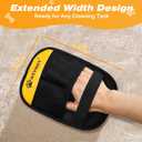 NSVNSV Pet Hair Removal Gloves, Ease of Removal Electrostatic Cat Dog Hair Remover Glove, Reusable Magic Brush Pet Hair Remover Tool for Clothing, Carpet, Sofa Gaps, Car Seat, Yellow, 2PCS