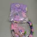 Riceshoot Butterfly Theme Maternity Flower Sash and Corsage Set Pink Purple Baby Shower Decorations Mom to Be Dad to Be Pin with Headband Wristband for Baby Shower Gender Reveal Party Gifts