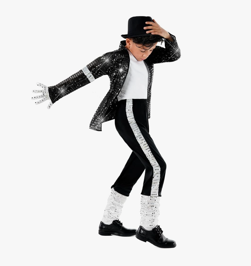 Morph Popstar Costume for Kids 80s Disco Outfits for Boys Retro Costume Kids 80s Party Wear Fun Dress Up Large