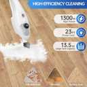 15-in-1 Steam Mops with Detachable Handheld Steamer, Multipurpose Steam Cleaner Mop for Hardwood Floors, High-Pressure 1300W Motor, 30s Fast Heat Up for Tile, Laminate, and Carpet Cleaning