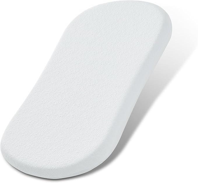 NeoBorn Baby Bassinet Mattress Pad, 30" x 18" Dual Sided Comfort Gel Memory Foam Mattress with Removable Soft Tencel Cover Fit for Halo Bassinest Swivel/Flex/Glide/Premiere/Luxe Series Sleeper