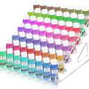 Vowcarol Clear Paint Organizer, Miniature Paint Holder 7 Layers Paint Storage Rack, Craft Paint Organizer Rack