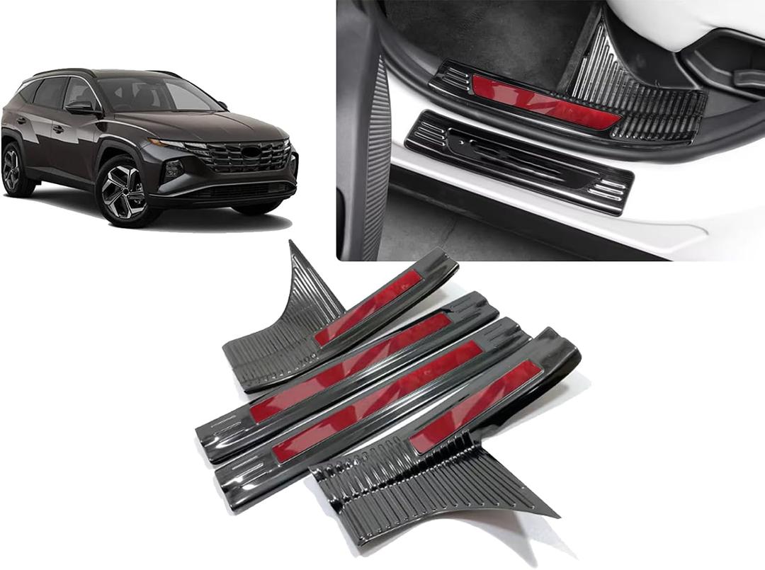 Fit for Hyundai Tucson 2026 2025 2023 Door Sill Protector Trim Plates Stainless Steels Accesories