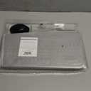 Wireless Keyboard and Mouse Combo, Wave Keys Full-Sized Ergonomic Keyboard with Cushioned Plam Rest, Phone Holder, Comfortable Natural Typing, 2.4G Cordless Set for Computer, Laptop, PC, Mac, Windows (Black)