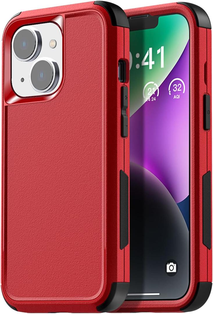AICase for iPhone 14 Case(6.1") Case,Heavy Duty 3-Layer Rugged Pocket-Friendly Phone Case,Durable Military Grade Protection Shockproof/Drop Proof/Dust-Proof Protective Cover for iPhone 14 Case 6.1"