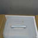 Large Glass Storage Containers with Lids, Extra Large Glass Food Containers for Rotisserie Chicken/Turkey and Potluck, Giant Watermelon Container, XL Big Bowl Freezer Storage Container Airtight 200oz (Light blue handle)