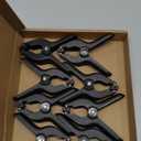 Coideal Black Plastic Spring Clamps, 8 Pack 4.5 Inch Large Nylon Spring Clips Heavy Duty Clamp with Metal Pins for Backdrop Art Crafts Woodworking Background