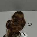 REECHO Drawstring Ponytail Extension Long Wavy Layered Pony Tails Hair Extensions 22inch Natural Fake Ponytail Clip in Synthetic Hairpiece for Women, Light Brown