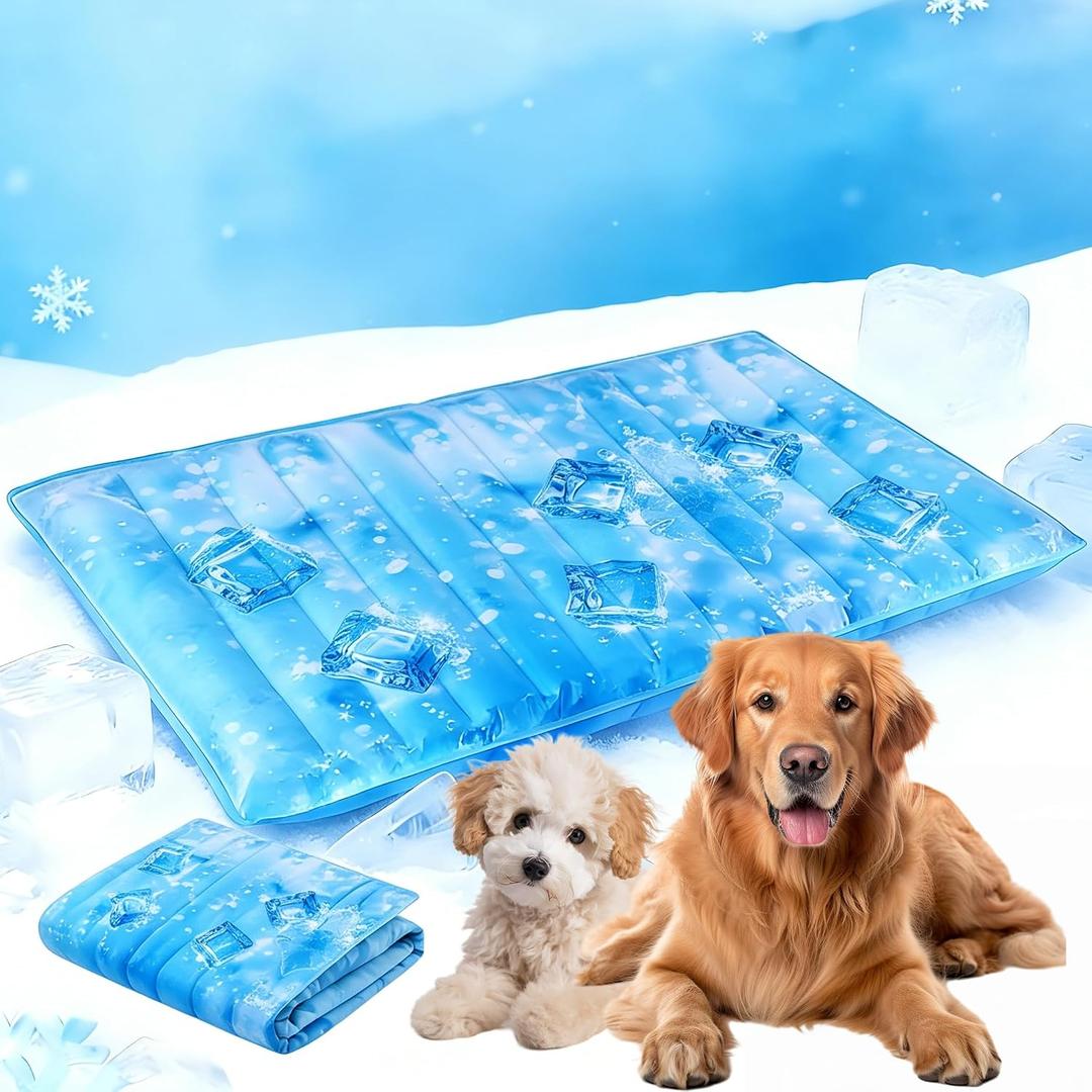 Dog Cooling Mat 2.0, Universal Pet Cooling Pad, Double-Sided Durable Water-Resistant, Portable and Easy to Clean, Suitable for All Pets, Keep Your Pet Cool Indoors and Outdoors (47.5" x 29.5")