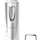 Ear and Nose Hair Trimmer Clipper - 2025 Professional Painless Eyebrow & Facial Hair Trimmer for Men Women, Battery-Operated Trimmer with IPX7 Waterproof, Dual Edge Blades for Easy Cleansing White