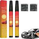 2Pcs Magic Car Scratch Removal Pen, Black Cars Magic Pen for Car Scratches & Weatherproof Touch Up Paint Pen Car Scratch Remover Pen for dark Car -The Magic Pen black Cars