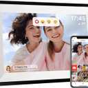 10.1 Inch WiFi Digital Picture Frame Frameo, Photo Frame Electronic HD IPS Touch Screen 1280x800 32GB, Wall Mountable Smart Cloud Slideshow, Send Photos from Your Phone Anywhere (Black)