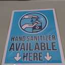Stockroom Plus Hand Cleaner Here Adhesive Sign Labels, Store Sign (9 x 12 in, 6 Pack)