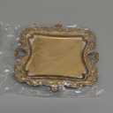 Vintage Small Gold Ring Dish, Birthday & Wedding Gifts for WomenWedding Ring Tray - 5.3 x 4.5 inches