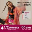 USDA Organic Vitamin B-Complex B5 Pantothenic Acid | B12 Methylcobalamin | B1 Thiamine | B6 Pyridoxine | B7 Biotin | B9 Folic | B3 Niacinamide - B Complex Liquid Drops, Made in USA Supplement, 2fl oz