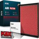 KAX Premium Engine Air Filter, GAF027 (CA8755A) Replacement for Silverado, Suburban, Sierra, Yukon, Avalanche 1500/2500/3500, Tahoe, Escalade (V6/V8), 200% Longer Life