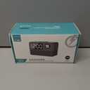 15W Fast Wireless Charger with Bluetooth Speaker and Alarm Clock Radio,4 in1 Wireless Charging Station for iPhone,Android Phones with FM Radio for Bedroom (7inch, Gray)