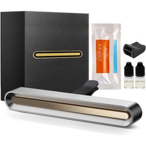 Car Air Freshener in Vent for Model 3 Highland & Model Y Juniper, Air Fragrance Diffuser Set Includes 2PCS Long-Lasting Fragrance Sticks + 2 Bottles Essential Oil Refill (3ml/Bottle)