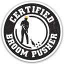2 x 314PI (3pcs) Broom Pusher Certified Sticker, Hard Hat Sticker, Helmet Sticker, Water Assitant for Laptop, Phone, Kindle Sticker, Contruction Stickers, Lineman Stickers, Hard Hat Stickers (Size 2")