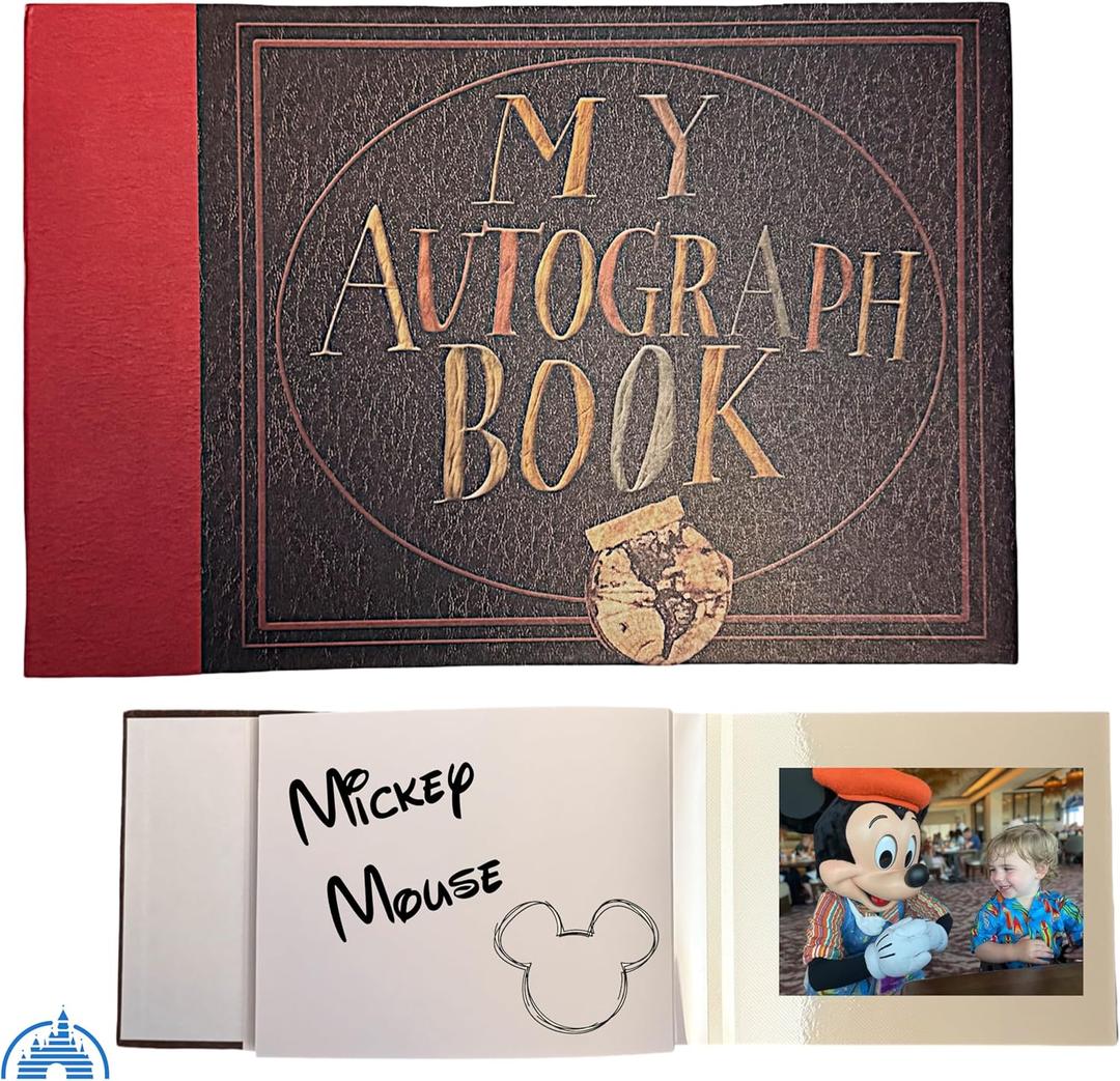 Autograph book photo album Combo. Disney World Accessories for Trip to Disneyland or Disney Cruise Essentials