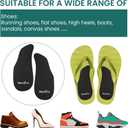 Welnove Arch Support Inserts for Plantar Fasciitis - Self Adhesive Gel Arch Supports for Flat Feet and Foot Pain Relief - Reusable Arch Cushion Pads for Sandals Slipper for Women & Men,3 Colors-Large