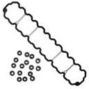 Anxingo VS50458R Engine Cylinder Valve Cover Gasket Replacement for Cherokee 1996-2001, Grand Cherokee 1996-2004, TJ Wrangler 1997-2006 4.0L L6