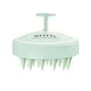 HEETA Scalp Massager Hair Growth, Soft Silicone Scalp Scrubber Shampoo Brush for Exfoliation, Dandruff Removal & Head Massage Stress Relax, Wet & Dry Use for Thick, Thin Hair Care, Wheat Straw Green