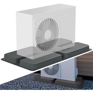 Mini Split Ductless Air Conditioning Pad: Heat Pump Systems, AC Condenser Pad, Floor Mounting Base Pad, Comfort Mini Split, Anti-Vibration Pad for Outside HVAC Unit, 34.6" X18.2" X2"